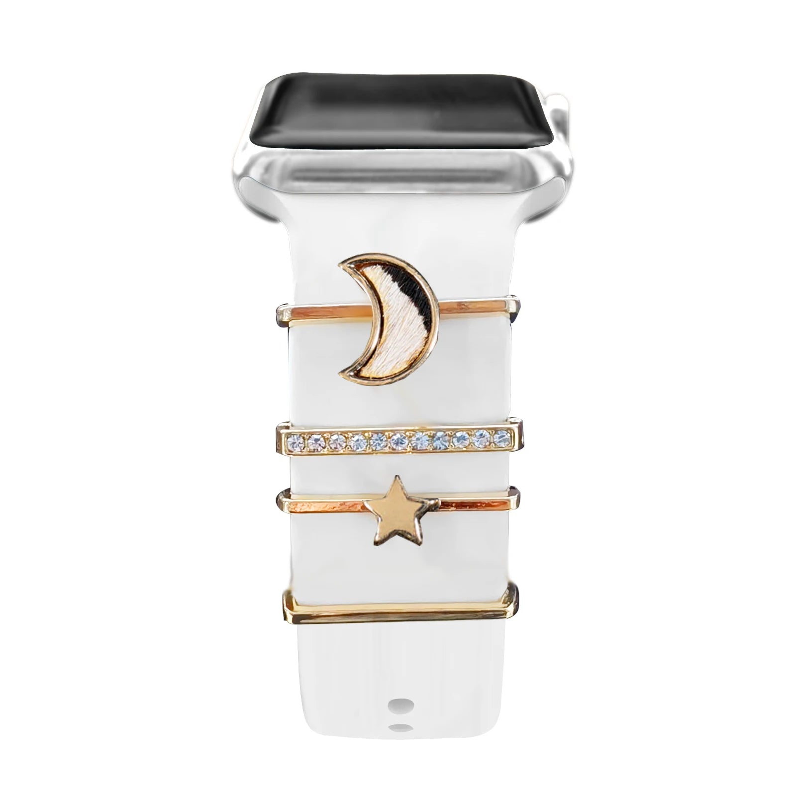Decoration For Apple Watch band Series 8 7 6 5 4 SE 9 Accessories Diamond Jewelry Charms for Samsung Huawei watch fit 3 band