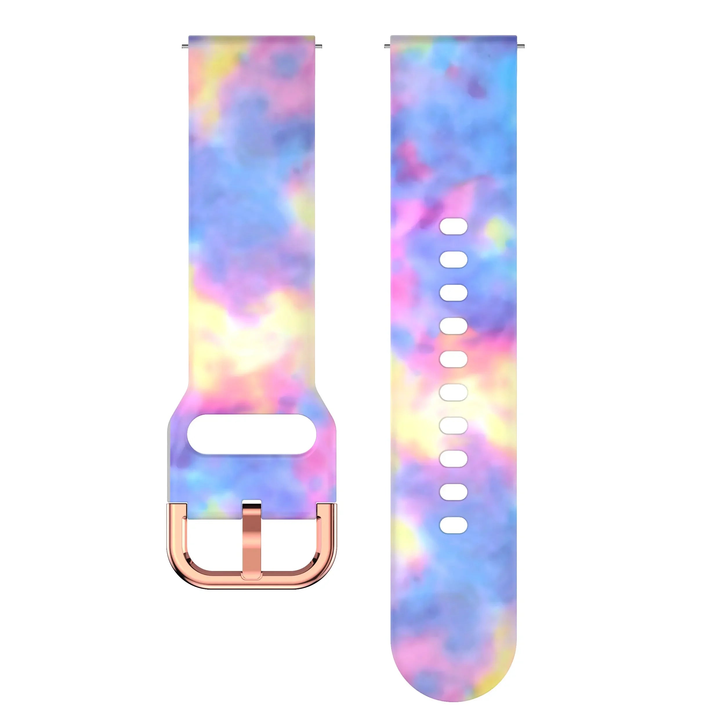 20mm/22mm strap For Samsung Galaxy watch 7/4/6/5 pro/Classic Active Printing Silicone bracelet For Amazfit GTR/GTS 4-2 mini band