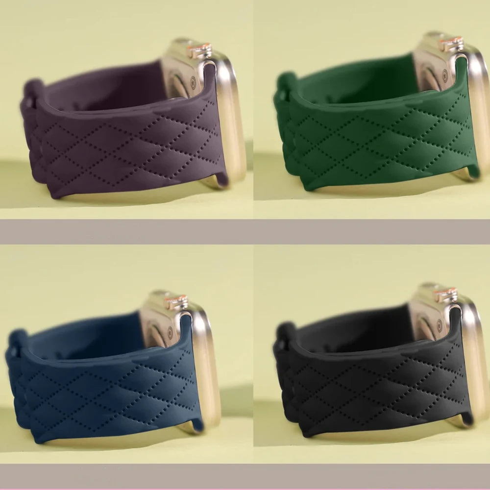 Sport band For Apple Watch Series SE 10 8 9 7 6 5 44mm 42mm 46mm 45mm 41mm Ultra 2 49mm Silicone band correa Apple Watch bands