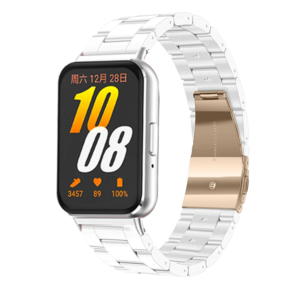 Resin Strap Compatible with Samsung Galaxy Fit3 Quick Release Men Women Bracelet for Galaxy Fit 3 Strap