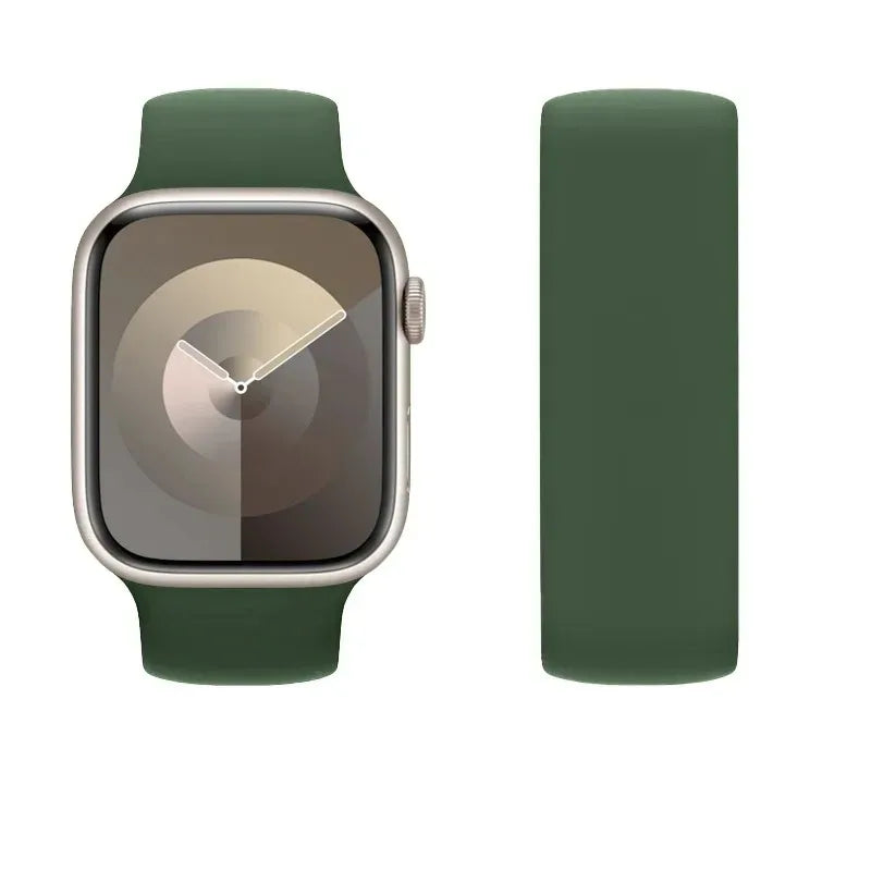 Silicone band For Apple Watch band 44mm 40mm 45mm 49mm 41mm Elastic Belt band Apple Watch Series Ultra SE 6 7 8 9 band