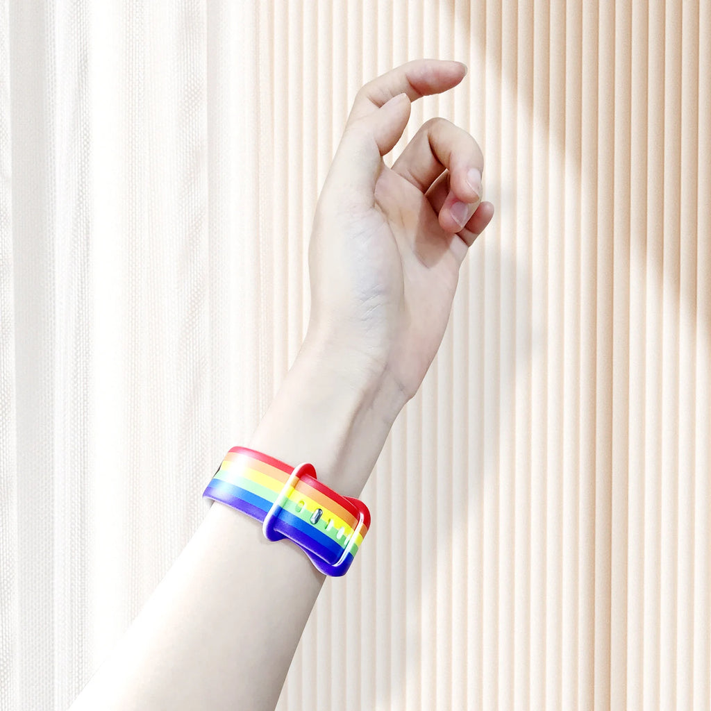 Rainbow Printed band for Apple Watch 10 9 8 7 SE Silicone band Replaceable band for Apple Watch 46mm 44mm 42mm 41mm Watchband