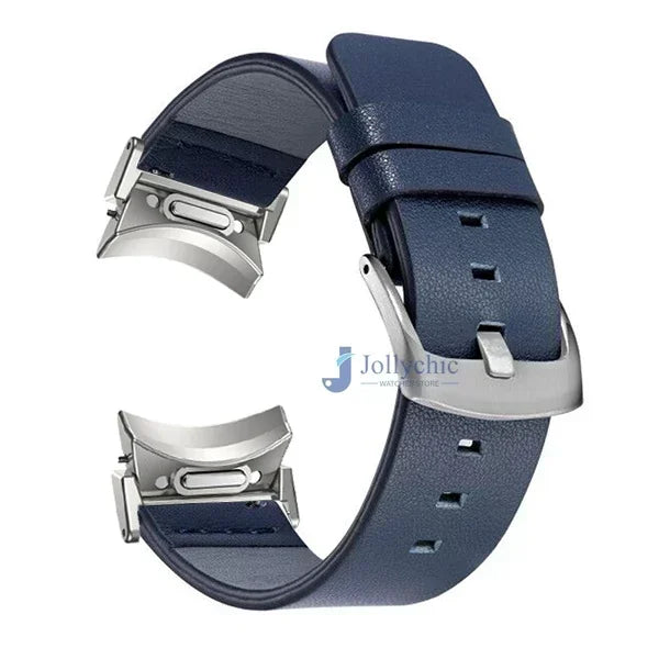 No Gaps Leather Strap For Samsung Galaxy Watch 7 6 Classic 47mm 43mm 6/5/4 40mm 44mm 5Pro 45mm Quick Fit Band Accessories