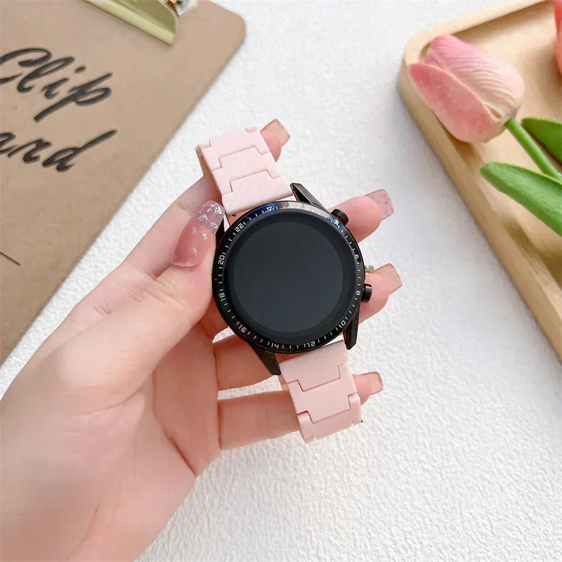 Carbon fiber strap For Samsung Galaxy 7/6/6 classic/5/pro/4/Active band 20mm 22mm bracelet Huawei watch GT 4-3-Pro-2e watchbands