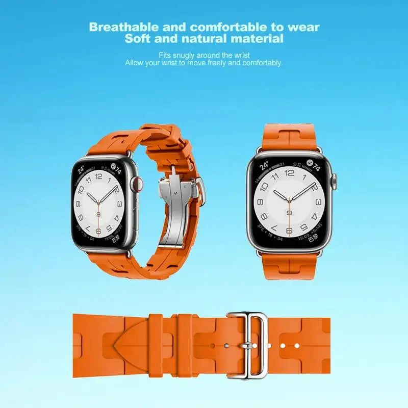 Kilim Single Tour band For Apple Watch band 45mm 44mm 41mm 38mm Folding Buckle Silicone band Apple Watch 10 46mm 42mm Ultra 2 49mm