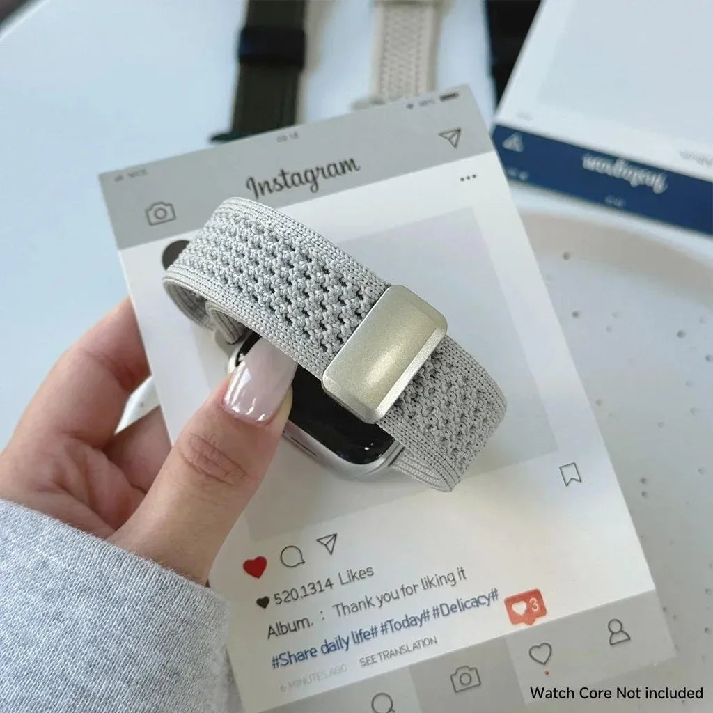 Cartoon Braid Nylon Magnetic Buckle band For Apple Watch Series 10 40mm 41mm 42mm 44mm 45mm 46mm For Apple Watch 10 9 8 6 5 4