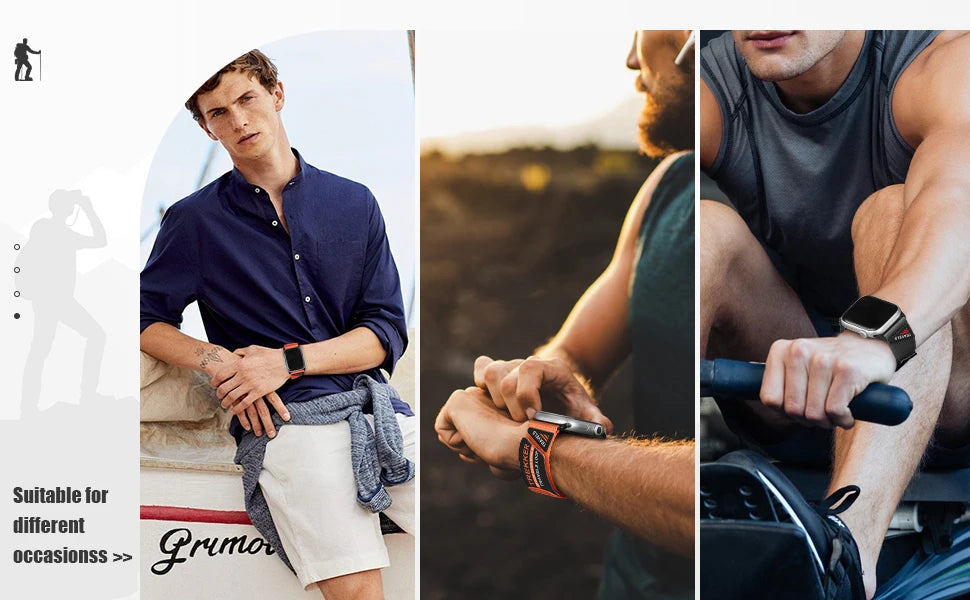 Trail Loop for Apple Watch band 46mm 42mm 44mm 45mm 49mm 40mm Nylon Sport band Apple Watch Ultra 2 Series 10 9 8 7 SE 3 11 Band