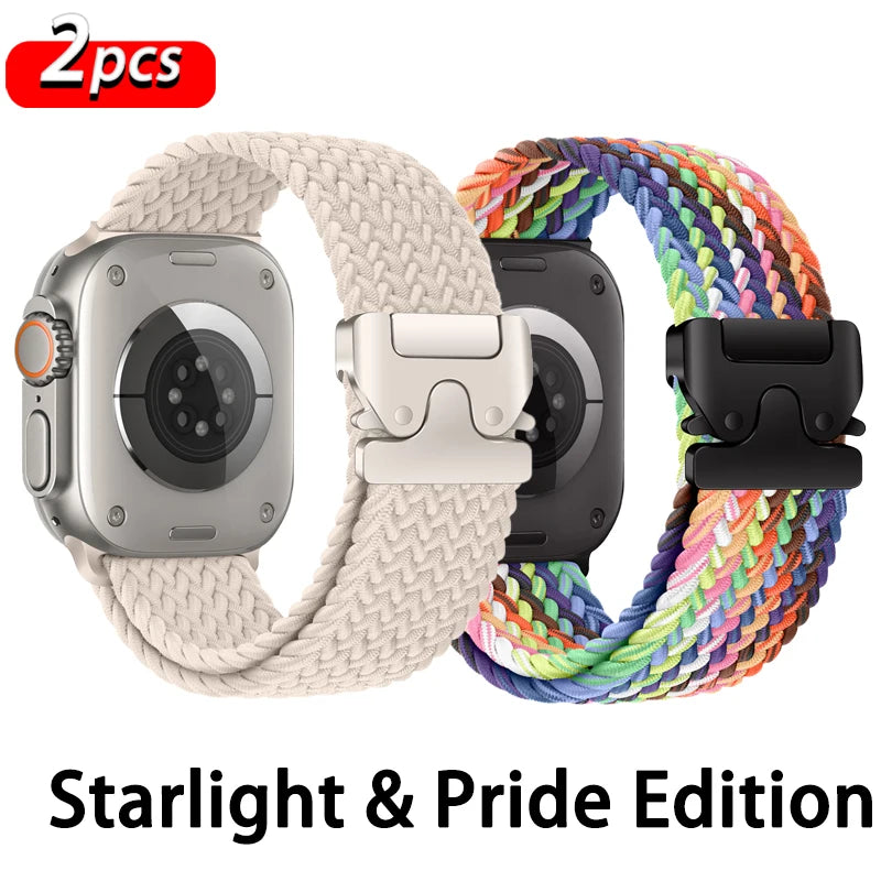 Parachute band for Apple Watch band 46mm 42mm 45mm 44mm 41mm Braided band Correa Apple Watch Series 10 9 8 SE 5 6 7 Ultra 2 49mm