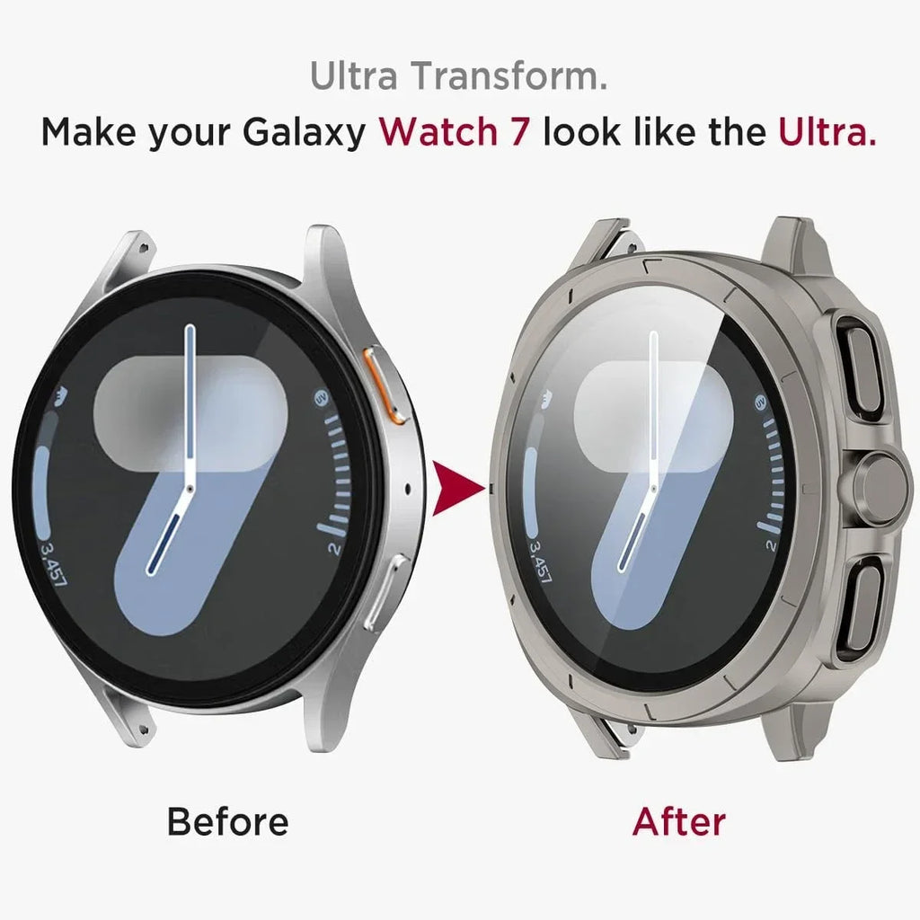 Case+Strap for Samsung Galaxy Watch 7 40mm 44mm Appearance Upgrade Ultra 47mm for Galaxy Watch 7 Sports silicone Bracelet