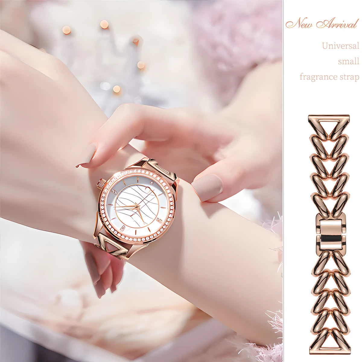 22mm 20mm Band for Samsung Galaxy Watch 7 6 5 4 40 44mm 6classic Active 2 Stainless Steel Chain Bracelet for Huawei GT2/3 Strap