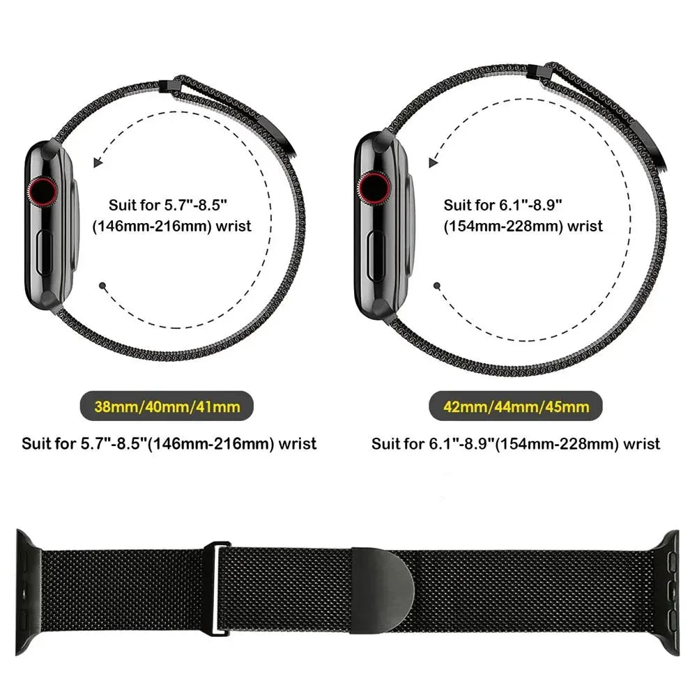 Metal Milanese band for Apple Watch band Ultra3 2 49mm 11 10 9 8 7 Magnetic band Apple Watch 6 5 4 SE2 46mm 45mm 41mm 44mm 40mm