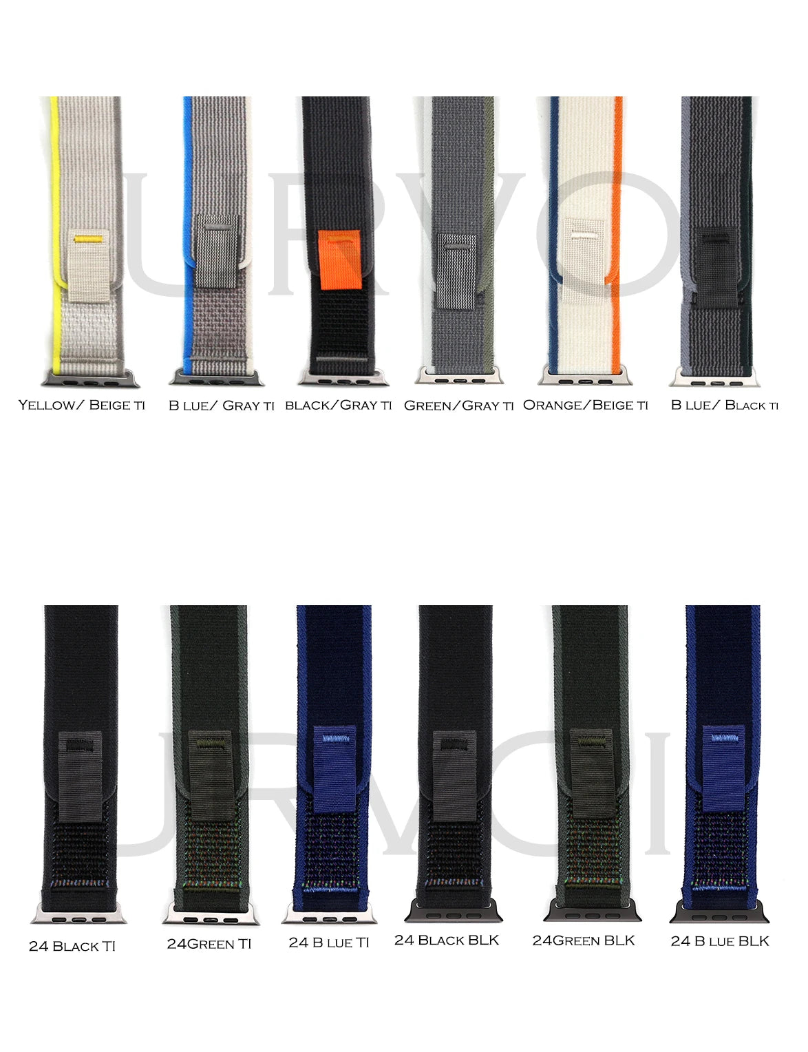 URVOI band for Apple Watch Ultra 3 2 band Series 11 10 9 nylon weave trail loop for Apple Watch lightweight pull tab closure 46mm 49mm