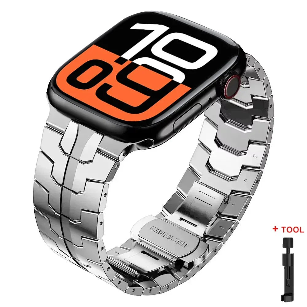 Stainless Steel band for Apple Watch Ultra 2 49mm 46mm 44mm 45mm band metal band for Apple Watch Series 10 9 8 7 6 SE Wristband