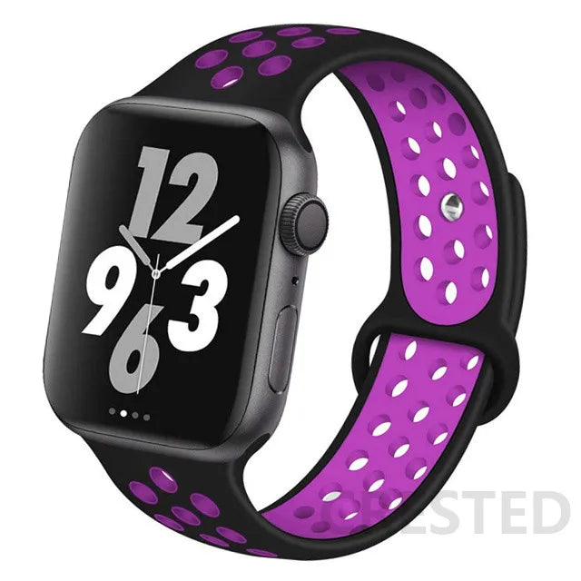 Silicone band For Apple Watch band 44mm 40mm 45mm 49mm 41mm 38mm 42mm 44mm band Apple Watch Ultra 2 Series 7 3 4 5 6 SE 8 Bands