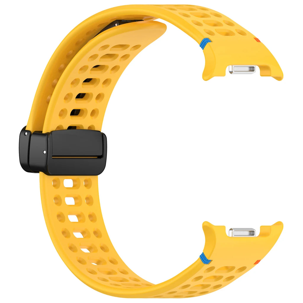 Air Hole Strap for Samsung Galaxy Watch 8 40mm 44mm Silicone Magnetic Buckle Wristband for Galaxy Watch 8 Classic Accessories