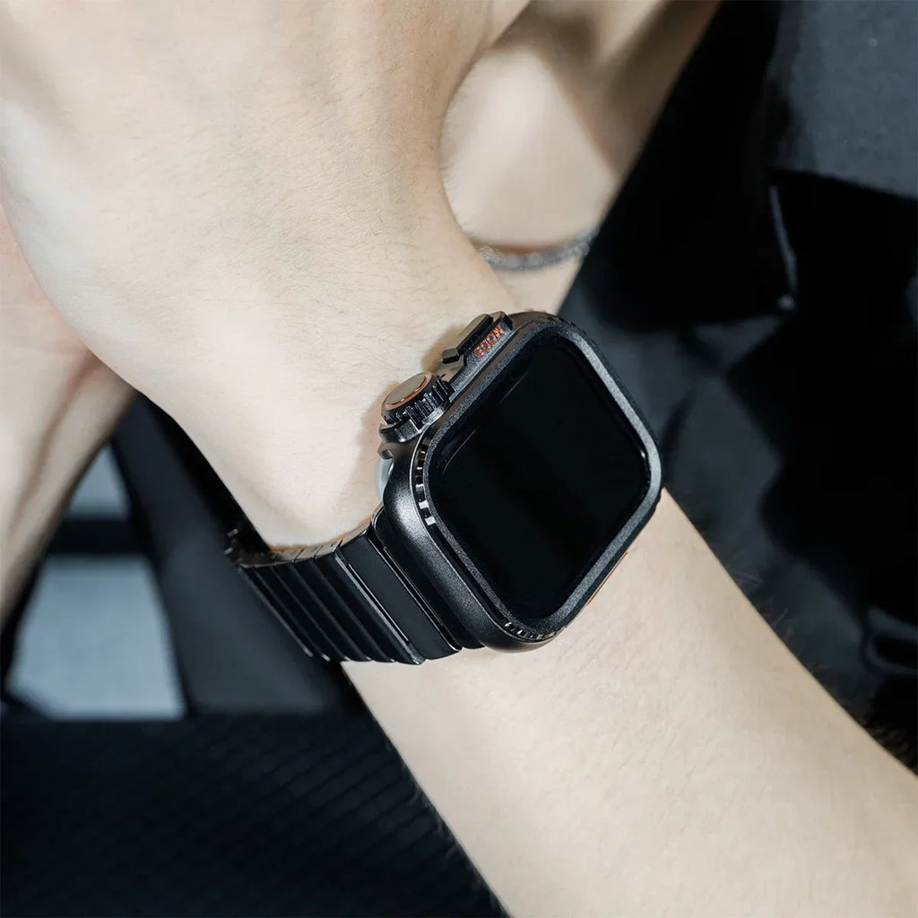 Case+band for Apple Watch band 10 42mm 46mm Ultra 2 49mm 9 8 7 6 SE 5 Steel metal Protective Shell Upgrade Apple Watch 49mm 45mm 44mm