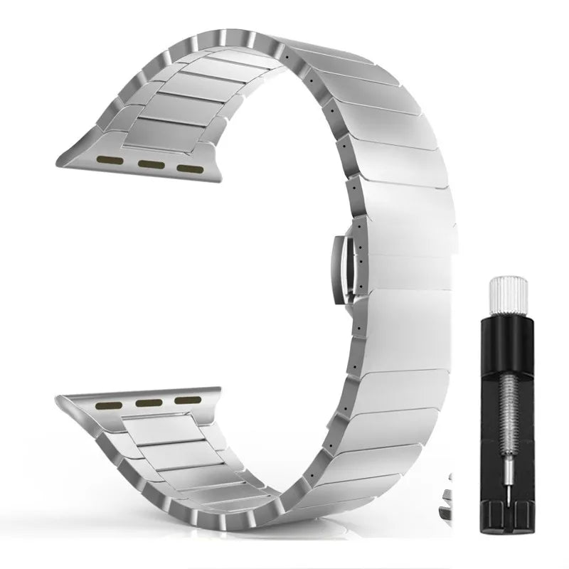 Stainless Steel metal band For Apple Watch Series 11 10 46mm 42mm Ultra 3 band 49mm 45mm 40mm 44mm 38mm 41mm for Apple Watch 10 9 8 7 SE 6 5