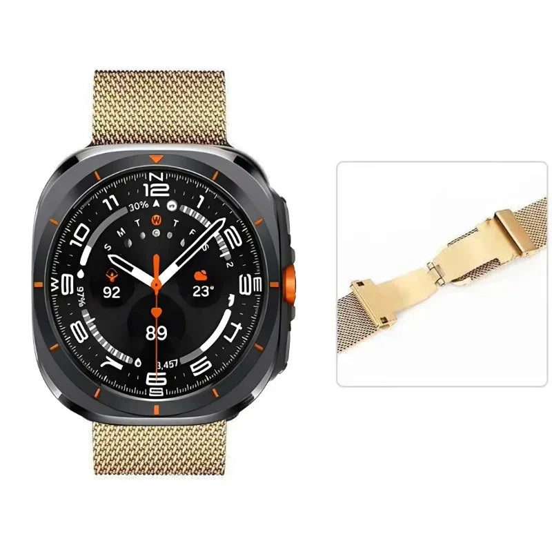 Metal Milanese Strap for Samsung Galaxy Watch 8-7 Ultra 47mm Comfortable Band for Galaxy Watch 8 Ultra 47mm Accessories Bracelet