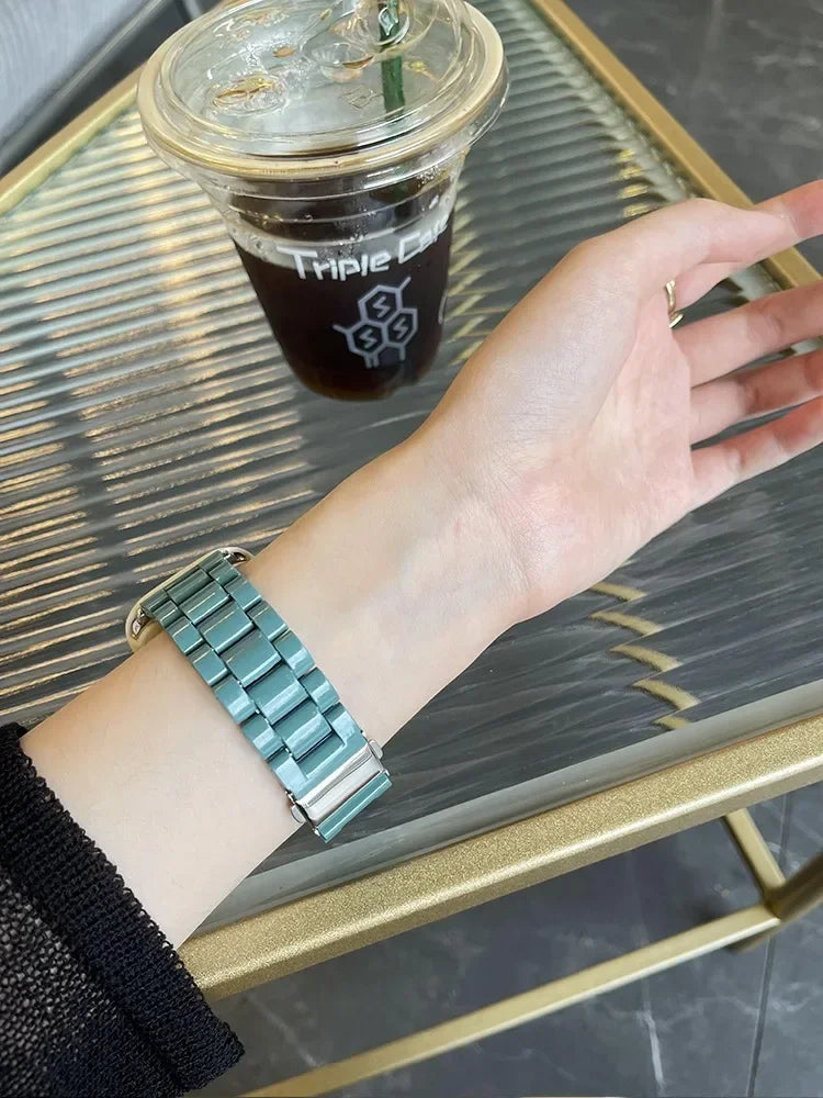 Watch band+Case+glass For Apple Watch band 44mm 40mm 38mm 42mm Candy band Apple Watch Ultra 2 49mm serie 9 8 7 6 5 4 3 SE 41mm 45mm