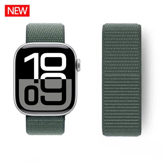 Nylon loop Correa For Apple Watch band 45mm 44mm 46mm 40mm 49mm 41mm 42mm 38mm band Apple Watch Series 6 SE 7 8 9 10 Ultra 2 bands