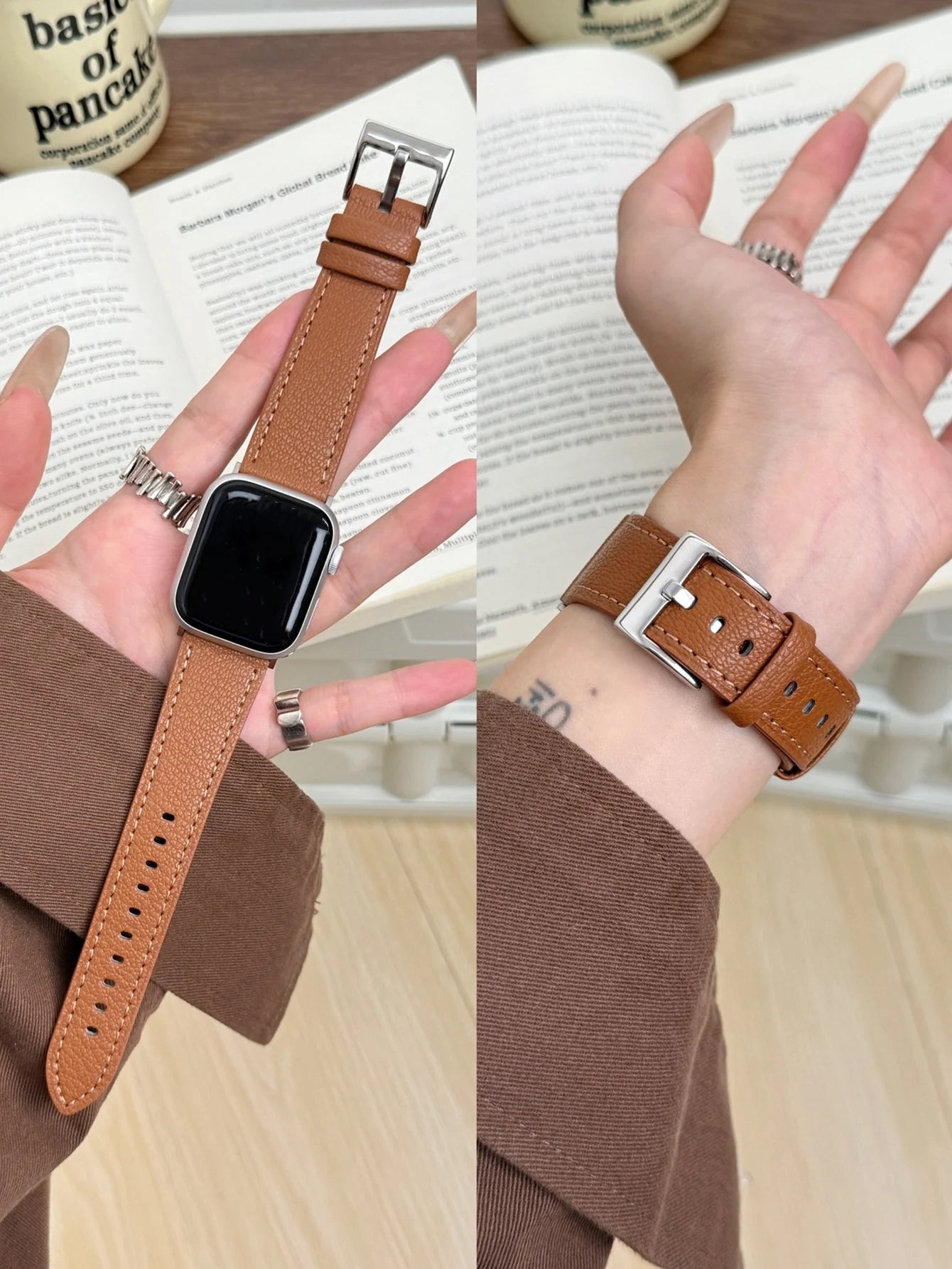 Leather Loop For Apple Watch band For Women Sport Correa 38mm 40mm 41mm 42mm 44mm 45mm 46mm 49mm , band For Apple Watch