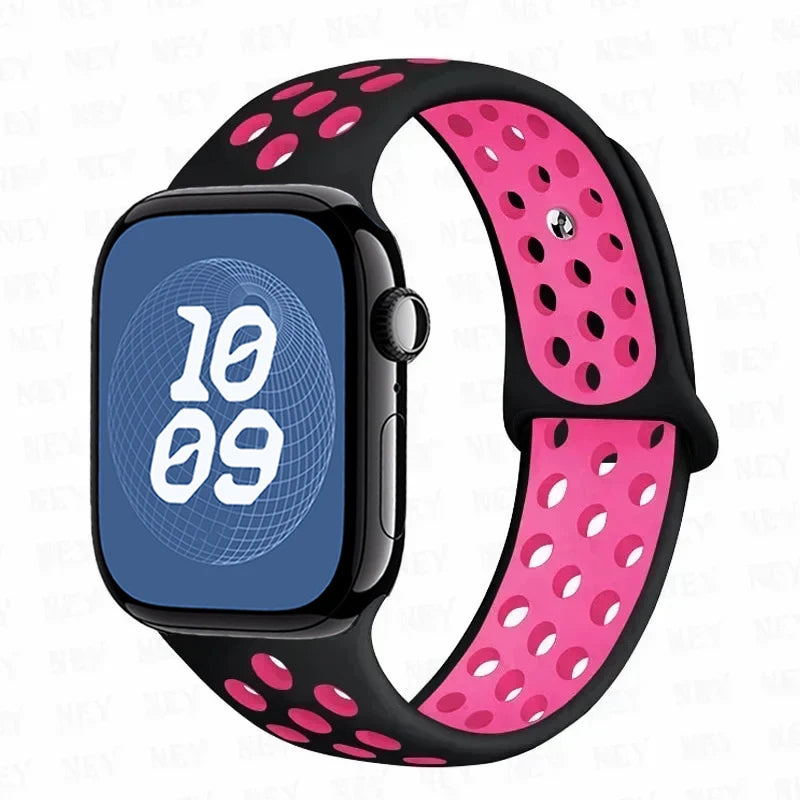Sport band For Apple Watch Ultra 3 49mm S11 46mm 42mm 45mm 44mm 40mm 41mm band Apple Watch Series 10 8 7 6 4 5 9 SE Silicone Band