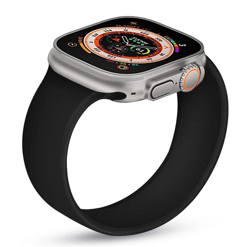 Solo Loop For Apple Watch band 45mm 44mm 40mm 41mm 42mm Ultra 49mm 38mm 44mm correa band Apple Watch Series 9 8 7 SE 3 4 5 6 band