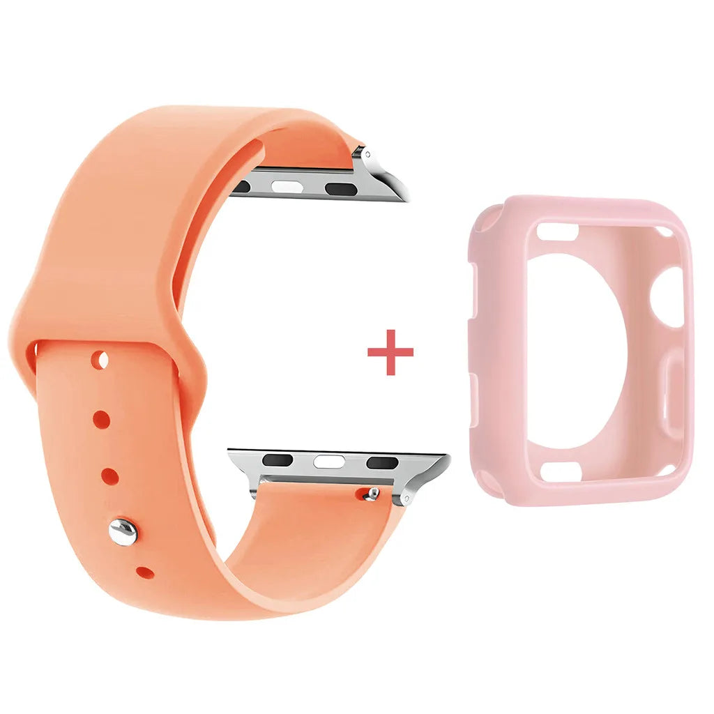 TPU Case+band Screen Protectors for Apple Watch 38mm 40mm 41mm 42mm 44mm 45mm 49mm Apple Watch Series 11 10 9 8 7 6 5 4 Ultra SE