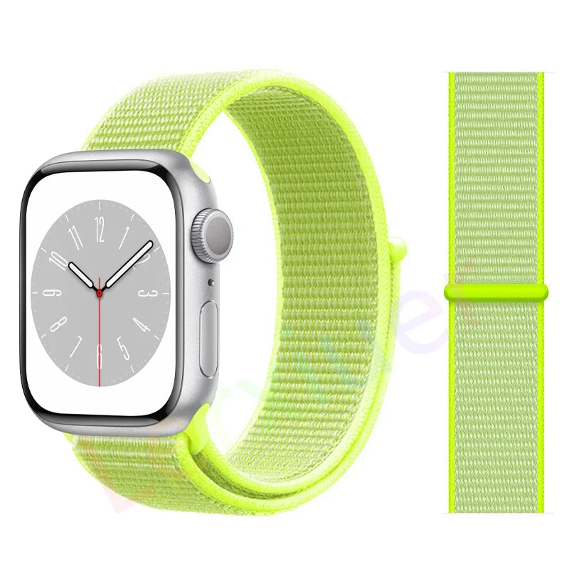 Nylon Loop band for Apple Watch band 46mm 44mm 40mm 42mm 45mm 41mm 49mm 44mm band Apple Watch Series Ultra 2 11 10 9 SE 7 6 5 4