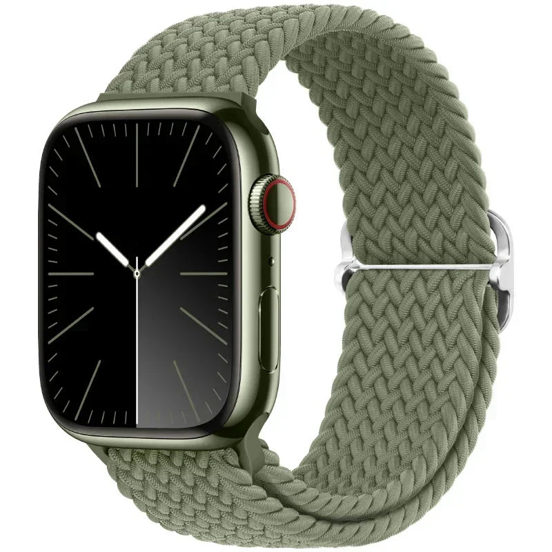 Braided Nylon band for Apple Watch band Ultra 2 49mm Series 10 46mm 42mm 44mm 40mm 41mm Adjustable band Apple Watch 9 8 7 6 SE 5 4