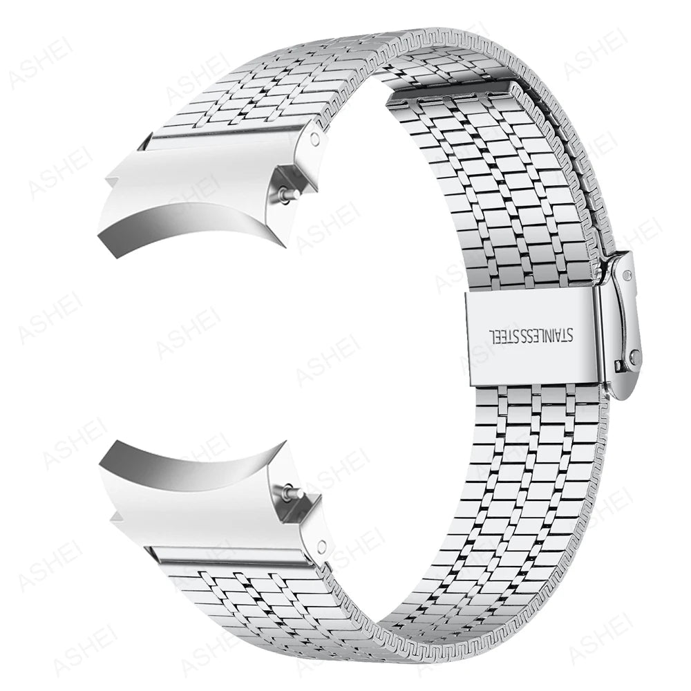 20mm Galaxy watch 4 6 classic band 46mm 47mm 42 43 for samsung galaxy watch 7 4 5 band 44mm 40mm 5 pro 45mm No gaps Steel correa