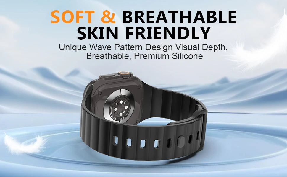 Sport Silicone band for Apple Watch band 44mm 40mm 46mm 41mm 49mm 42mm 45mm correas band Apple Watch Ultra 2 Series 10 9 8 7 SE