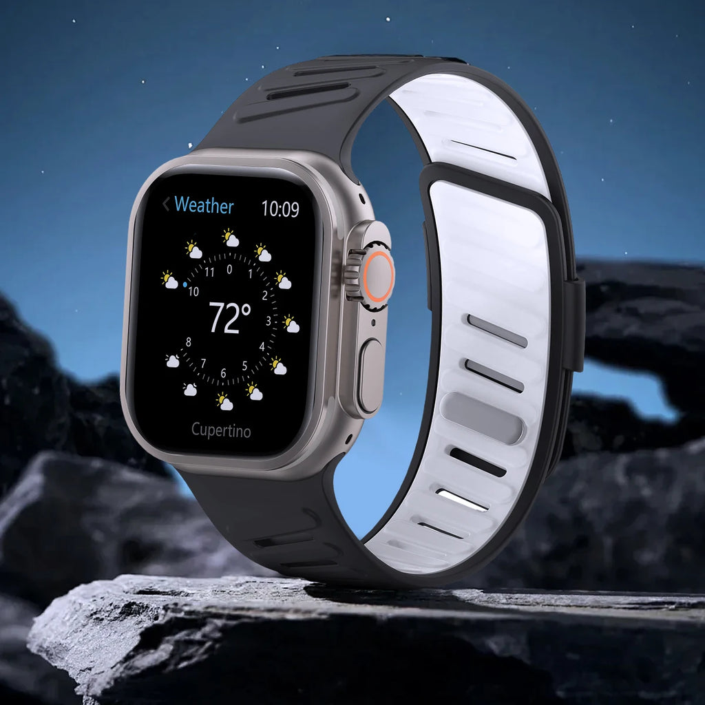 Silicone Sport band For Apple Watch Ultra 2 3 49mm band 42mm 44mm 45mm 46mm Slanted Buckle band for Apple Watch 11 10 9 8 7 6 5 4 SE 3