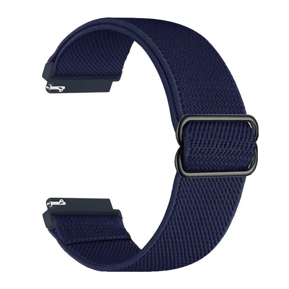 20mm 22mm Elastic Nylon Loop Strap for Samsung Galaxy Watch 4 5 6 7 40/44mm Pro Calssic 42/46mm Band Huawei Gt2/3 Amazfit Gts2/4