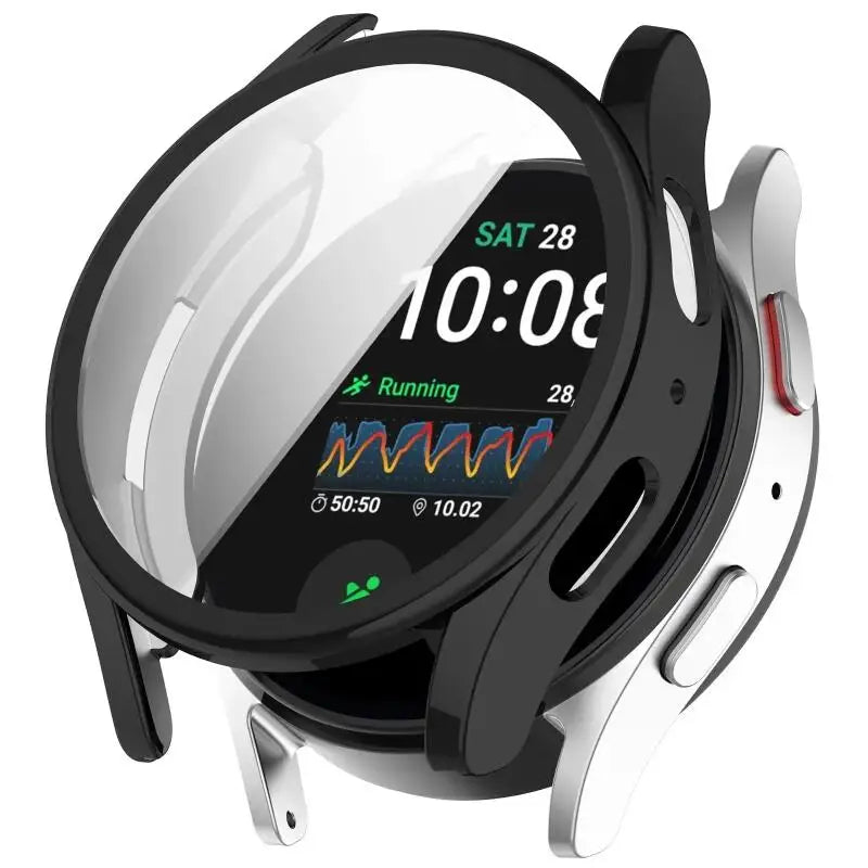 Strap+Screen Case Protector For Samsung Galaxy Watch 7 6 5 4 40mm 44mm Band Cover For Samsung Galaxy Watch 7 44mm Metal Bracelet