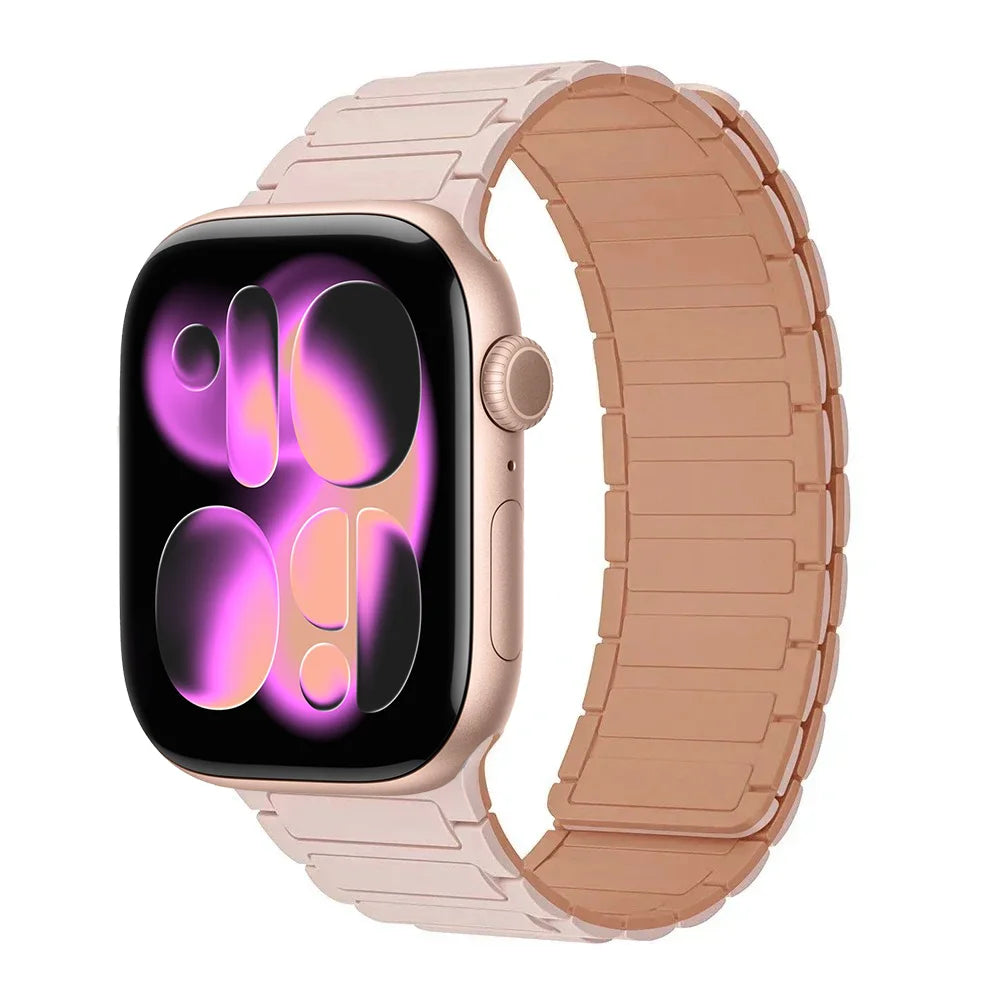 Magnetic Silicone band for Apple Watch band Ultra 3 2 1 49mm 11 10 46mm 42mm band Apple Watch 9 8 7 6 5 4 SE 45mm 41mm 44mm 40mm