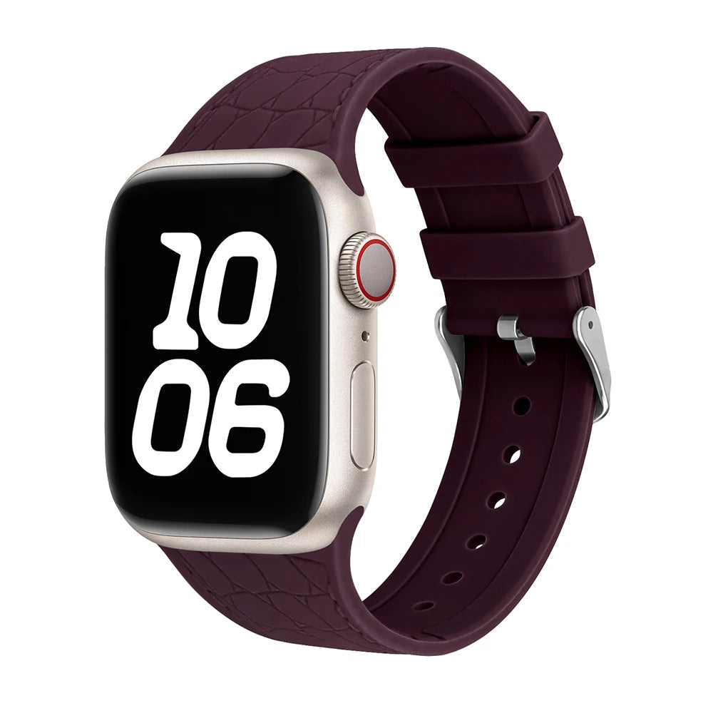 Silicone band for Apple Watch band 46mm 40mm 44mm 41mm 45mm 42mm band Correa Apple Watch Series 10 SE 9 8 7 6 5 3 Ultra 2 49mm