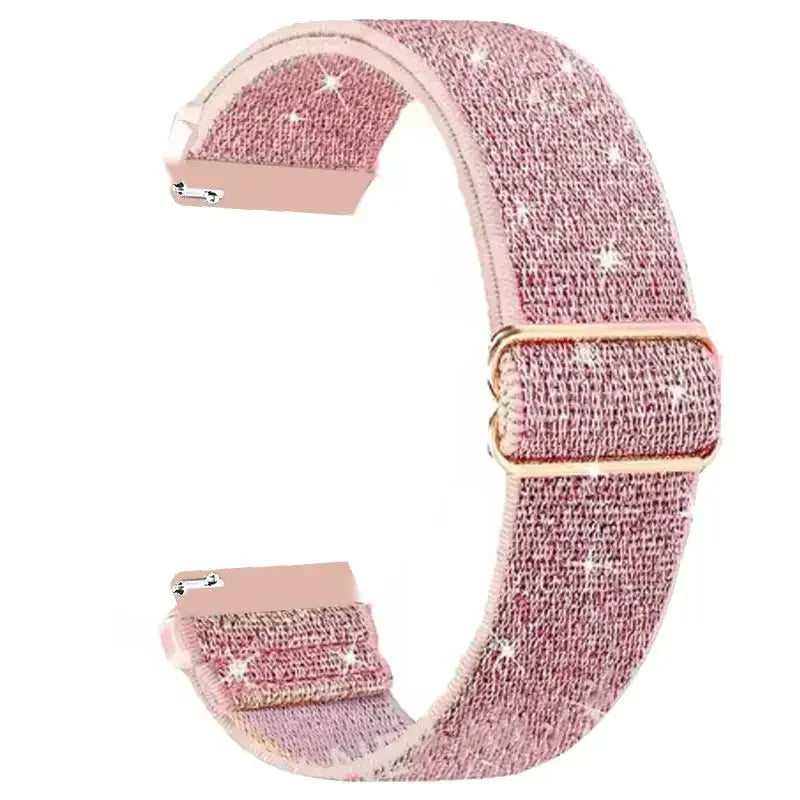 20mm 22mm Elastic Nylon Loop Strap for Samsung Galaxy Watch 4 5 6 7 40/44mm Pro Calssic 42/46mm Band Huawei Gt2/3 Amazfit Gts2/4