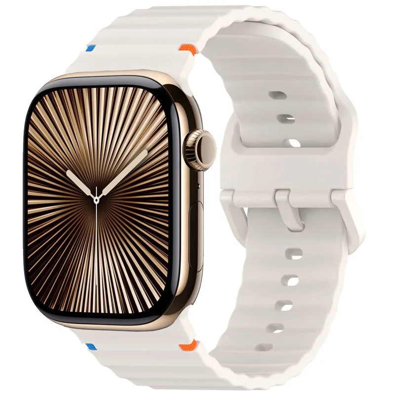 Silicone band for Apple Watch 10 band 46mm 42mm 49mm 45mm 44mm 40mm 41mm correa band belt Apple Watch Series 10 9 8 6 7 5 SE Ultra