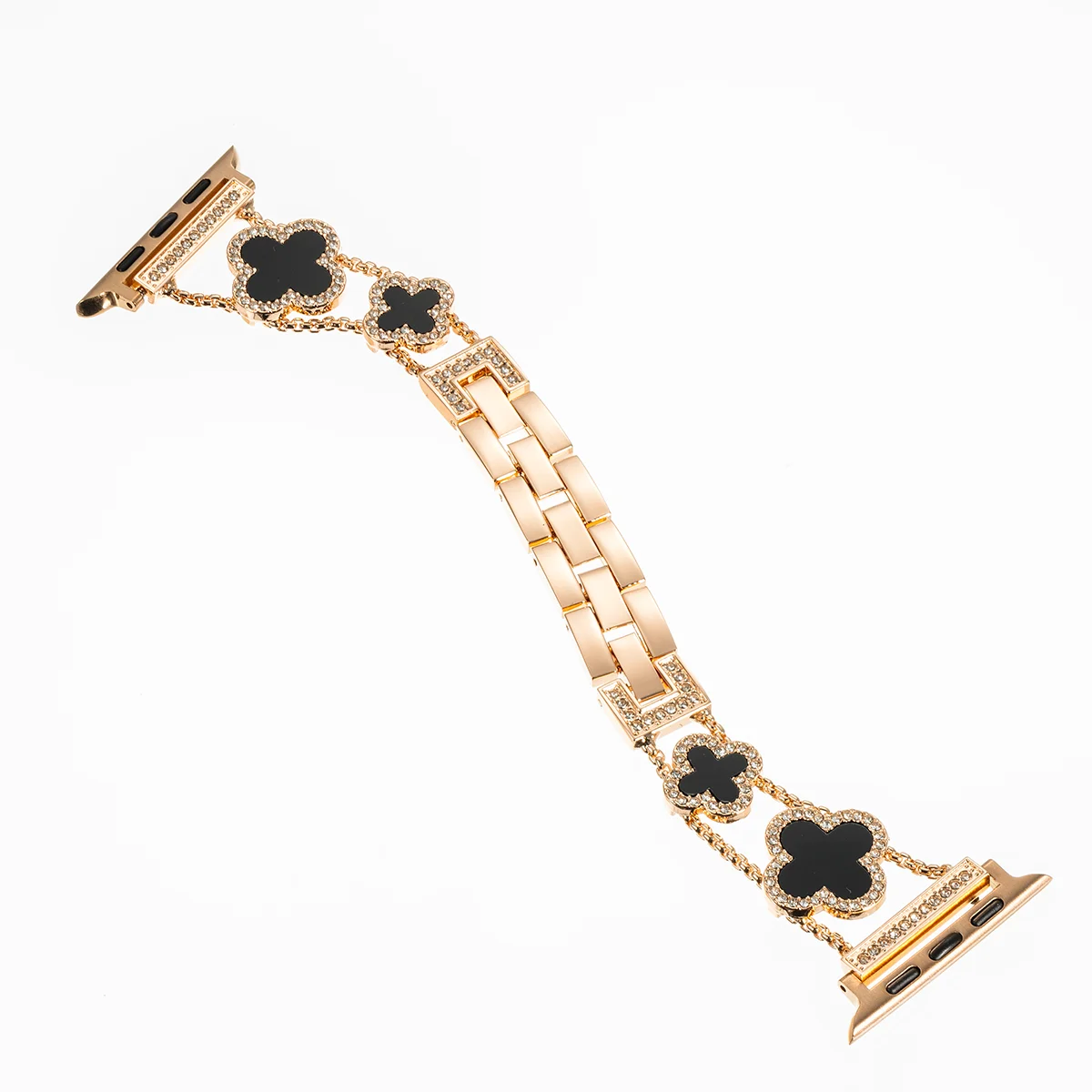 Diamond Four leaf Clover metal band for Apple Watch Ultra 2 49mm 46mm 44mm 42mm 41mm 40mm 38mm band for Apple Watch Series 10 9 8 7 SE 6 ban