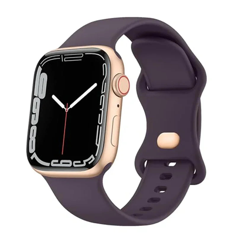 Soft Silicone band for Apple Watch 10 9 8 7 6 5 4 3SE band for Apple Watch Ultra 49mm 45mm 46mm 41mm 40mm 44mm 38mm 42mm Band