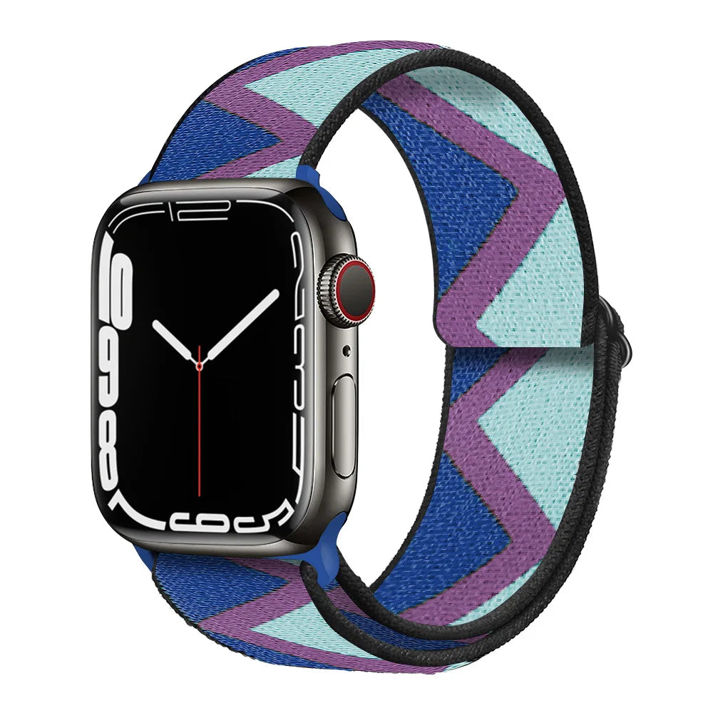 Nylon Loop band for Apple Watch band 45mm 44mm 42mm 40mm 41mm 46mm band Apple Watch Series 11 10 9 8 7 6 5 SE Ultra 3 49mm band