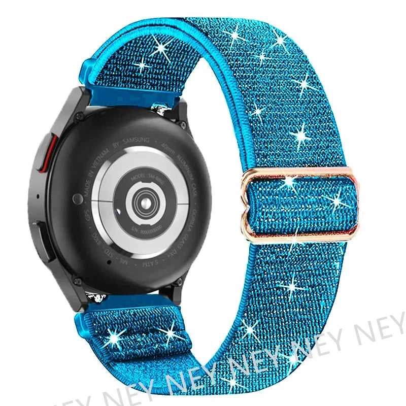 20mm 22mm strap For Samsung Galaxy watch 7 classic 46mm/6 Classic/Gear S3/4/5 pro 44mm 40mm Nylon Elastic Huawei GT 2/3 Pro band
