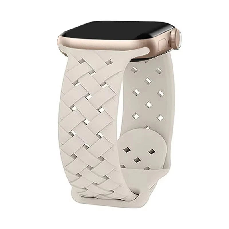 Silicone band For Apple Watch Ultra band 49mm 46mm 45mm 44mm Zebra pattern correa band Apple Watch Series 11 10 9 8 7 Watchbands