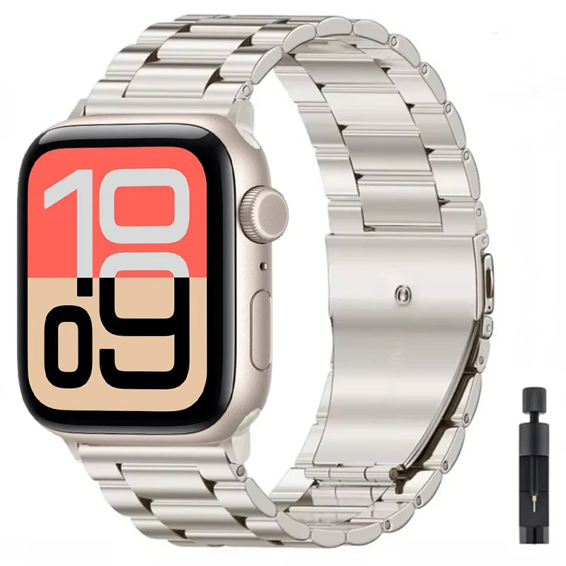 Metal band For Apple Watch 11 10 42mm 46mm Stainless steel Apple Watch Ultra 3 2 1 49mm 9 8 7 6 5 4 3 SE 3 45mm 41mm 44mm 40mm 38mm Belt