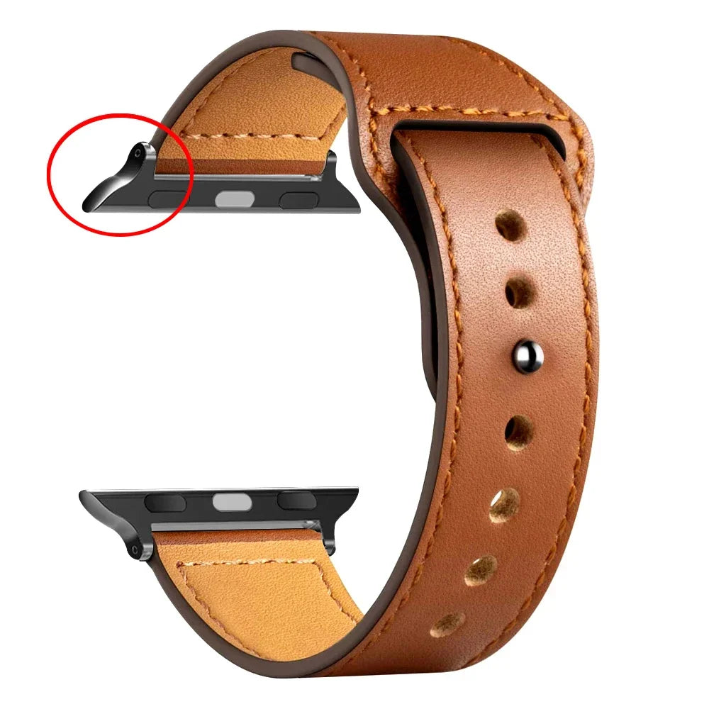 Leather band For Apple Watch band Ultra 49mm 46mm 44mm 40mm 38mm 42mm sport band Apple Watch Series 10 9 8 7 3 5 6 SE 41mm 45mm