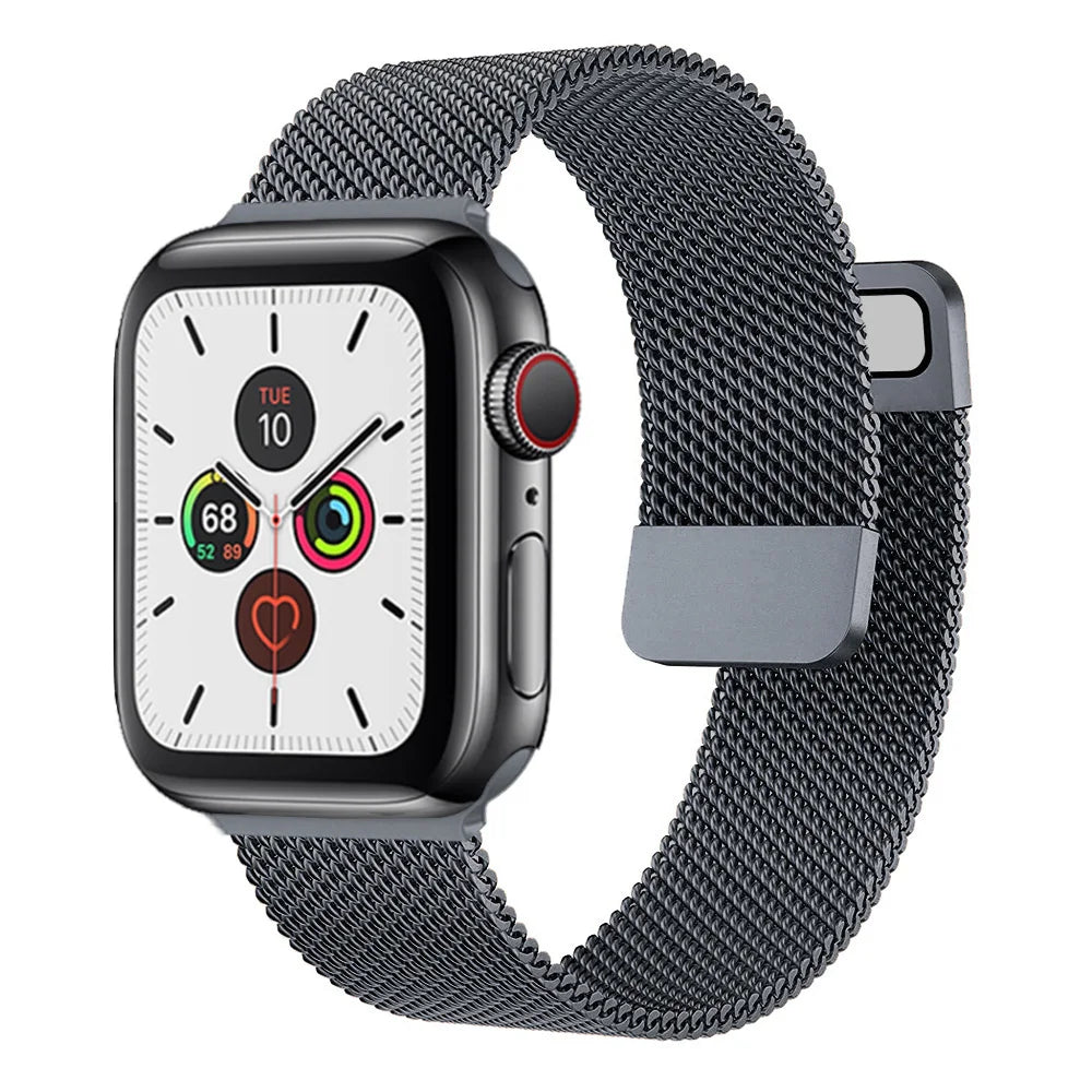 band For Apple Watch band 44mm 40mm 45mm 41mm 38mm 42mm 44mm Accessorie Milanese Loop metal band Apple Watch serie 3 4 5 6 SE 7