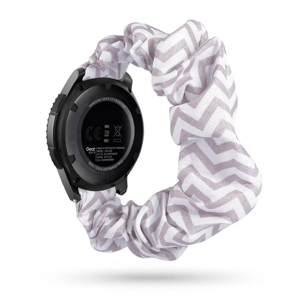 Scrunchie Strap For Samsung Galaxy watch 4/active 2/3/46mm/42mm/Gear S3 20mm/22mm bracelet Amazfit Bip Huawei watch GT/2/3 strap