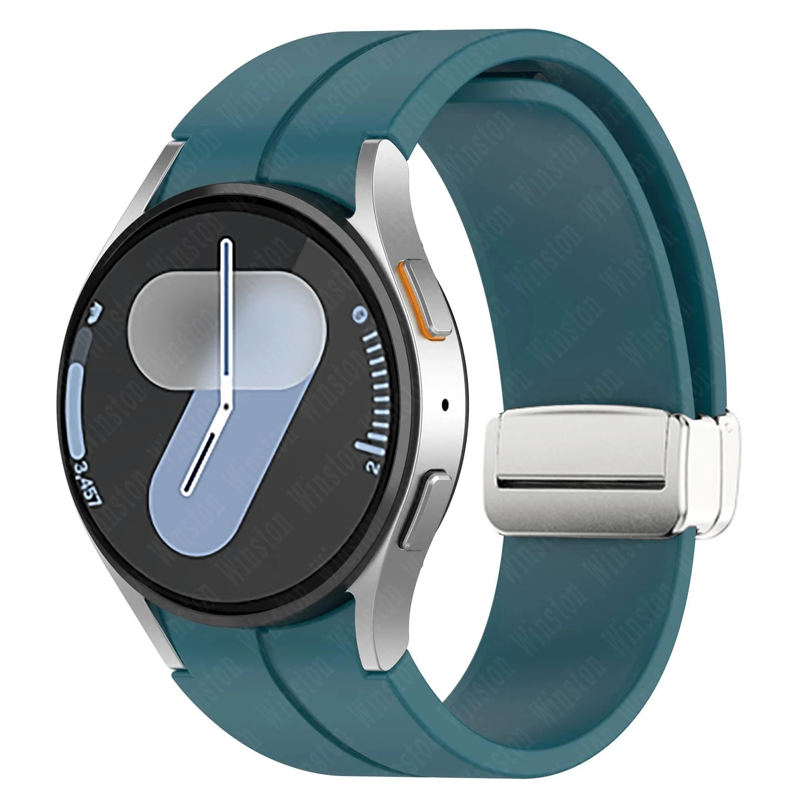 Magnetic Silicone Strap for Samsung Galaxy Watch 7 6 5 4 40mm 44mm 5Pro 45mm Band Bracelet for Galaxy Watch 6 4Classic 43mm 47mm