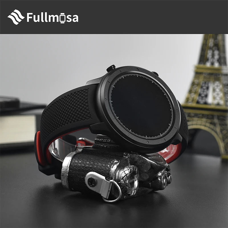 Rubber 20mm Watch Band 22mm Watch Band Silicone No Gaps Strap for Samsung Galaxy Watch 46mm Huawei Watch GT4 46mm Amazif Garmin